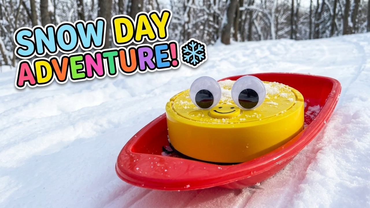 Снежное приключение Баббы! ❄️ Игра в снежки и катание на санках!