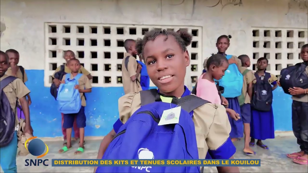 Fondation SNPC, distribution des kits scolaires dans le Kouilou