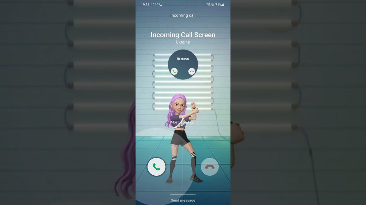 Samsung S23 Android 13 Incoming Call with NEON Ringtone Sound (One UI 5.1)