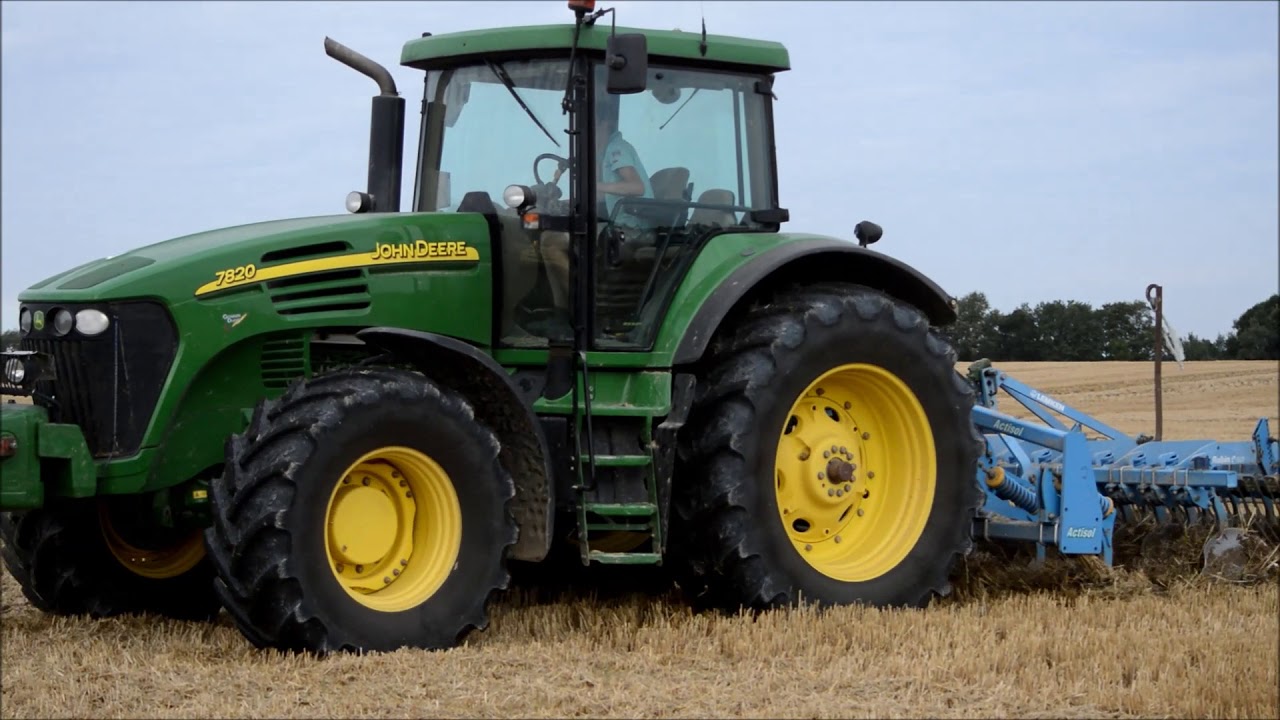 Déchaumage 2017/JOHN DEERE 7820 & Actisol + Rubin Lemken /!!!
