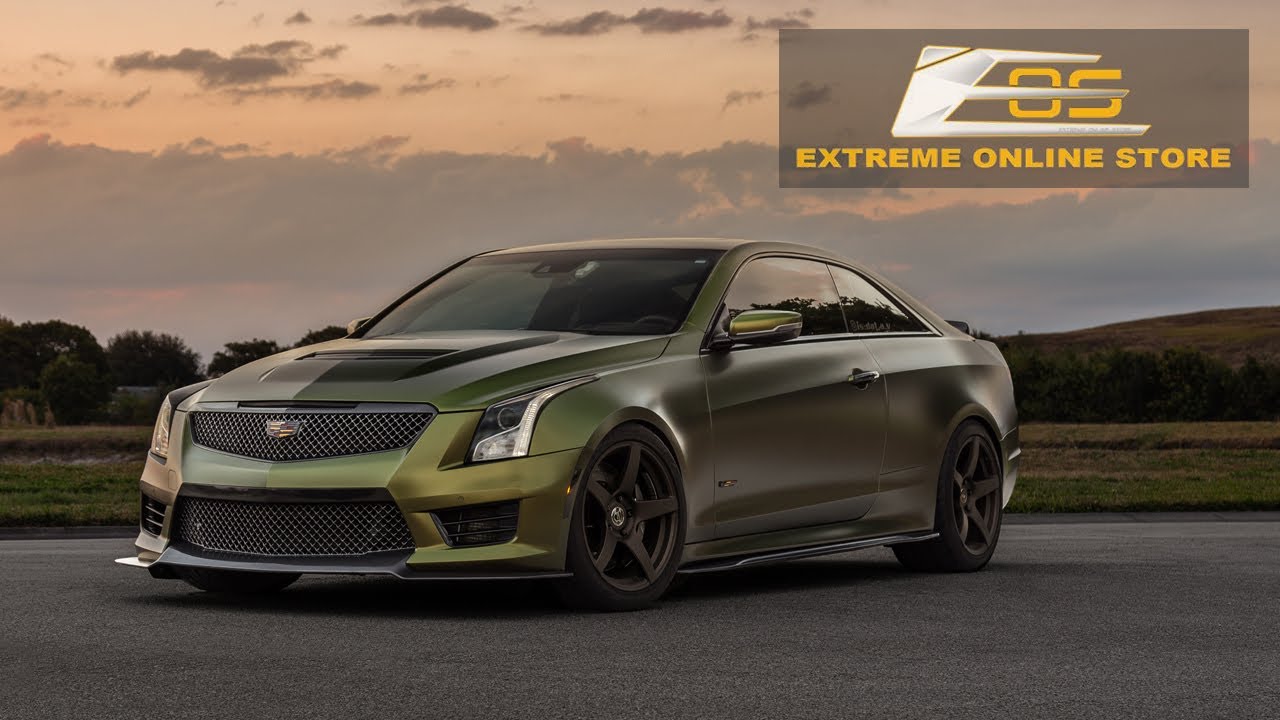 Cadillac ATSV Carbon Fiber Extended Splitter and Side Skirts