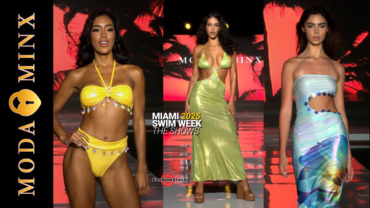 Pokaz bikini MODA MINX w hotelu Mondrian | Najważniejsze momenty Miami Swim Week 2025 [4K]