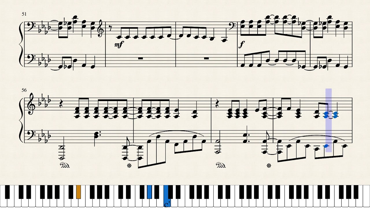 American Idiot for piano
