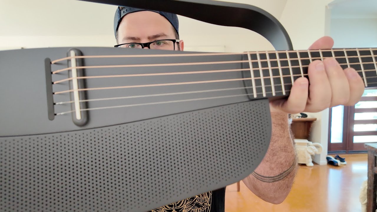 Enya Acoustic Electric Carbon Fiber Travel Smart Guitar for Adults with 30W Wireless Speaker