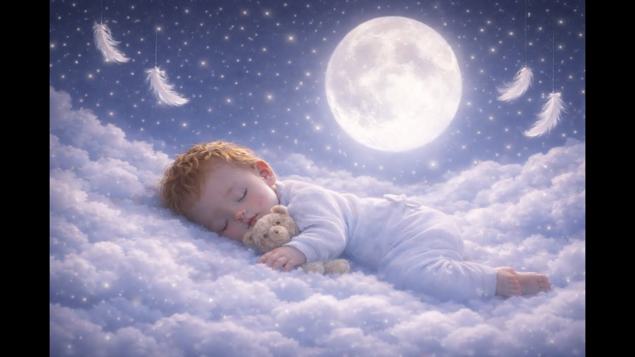 Cloud Deep Sleep (8 Hours) • Brown Noise & Gentle Airflow | Baby Sleep