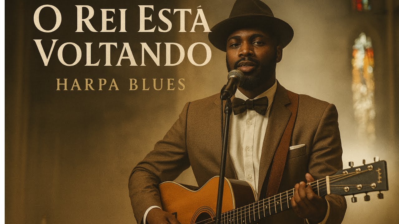 O Rei Está Voltando – Harpa Cristã | Versão Blues Gospel 2025 🎸 Louvor com Blues e Adoração Profunda