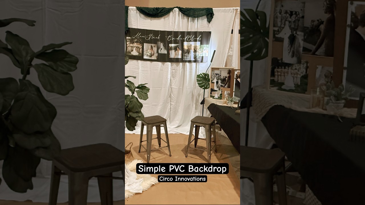 Simple PVC Backdrop Frame #DIY #weddingdecor