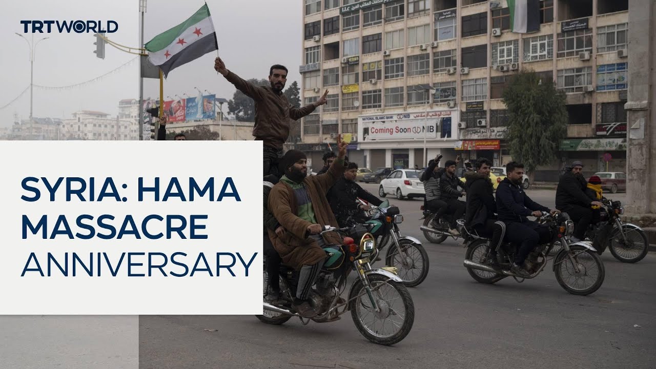 Hama citizens mark the 43rd anniversary of the massacre in Syria