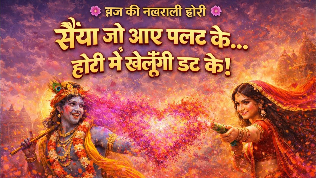 सैंया जो आए पलट के–होरी में खेलूँगी डट के | ब्रज की नटखट होली|Radha Krishna Holi Song 2026 | Barsana