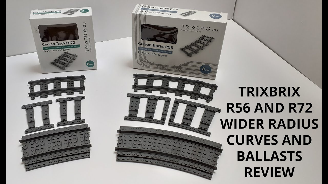 Обзор широкорадиусных кривых TrixBrix и балластной группы, напечатанной на 3D-принтере