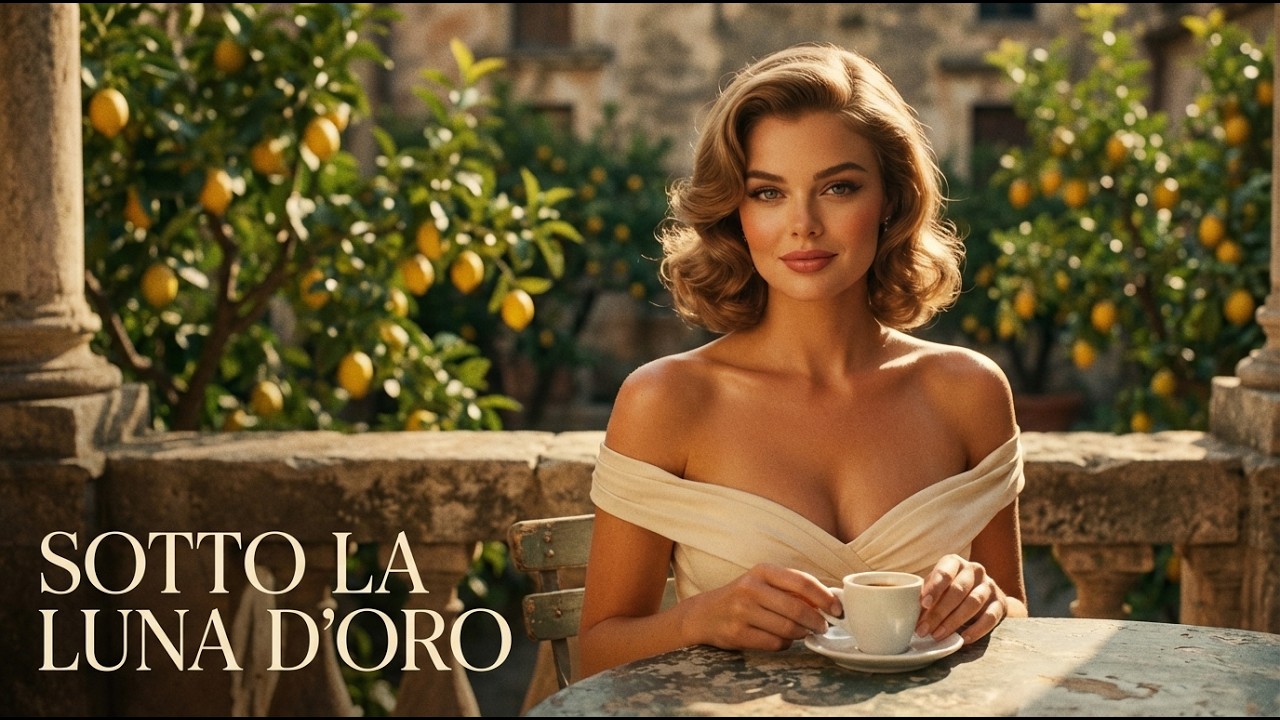 Sotto la Luna d’Oro 🌙 A 1960s Italian Love Ballad | Sensual Dolce Vita Romance
