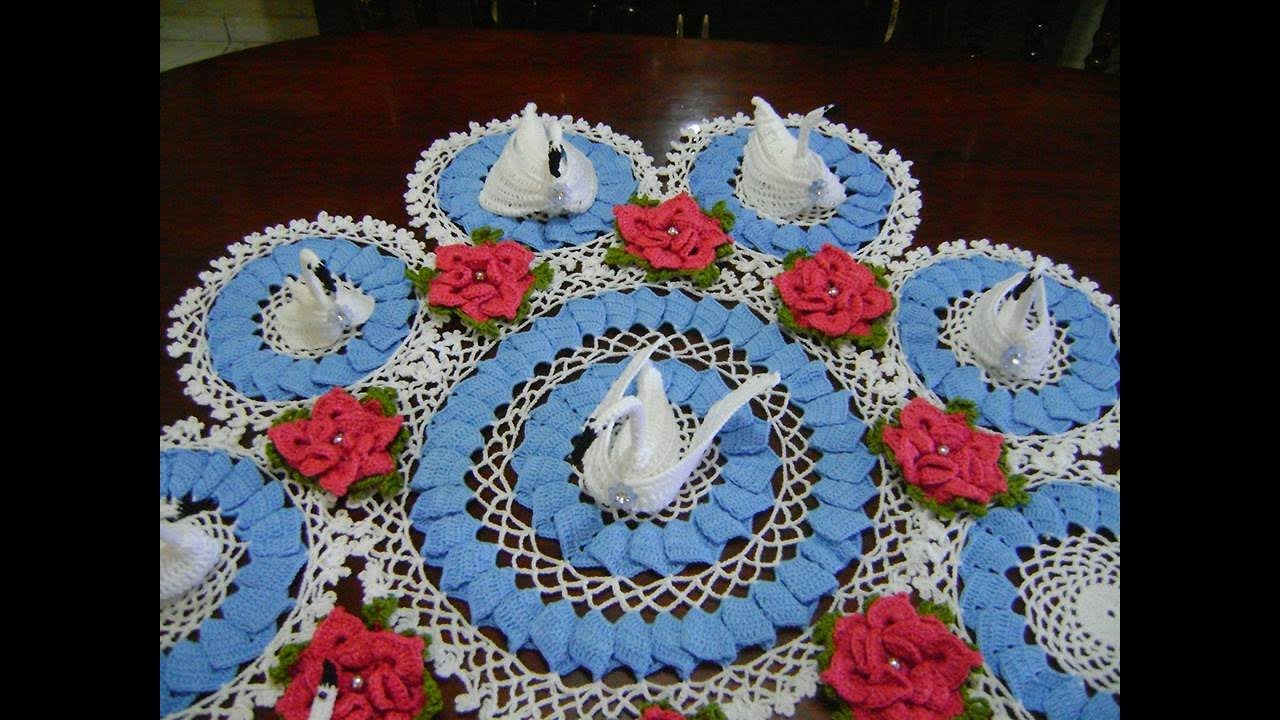 CARPETA BLANCA CON AZUL EN CROCHET PARTE 1