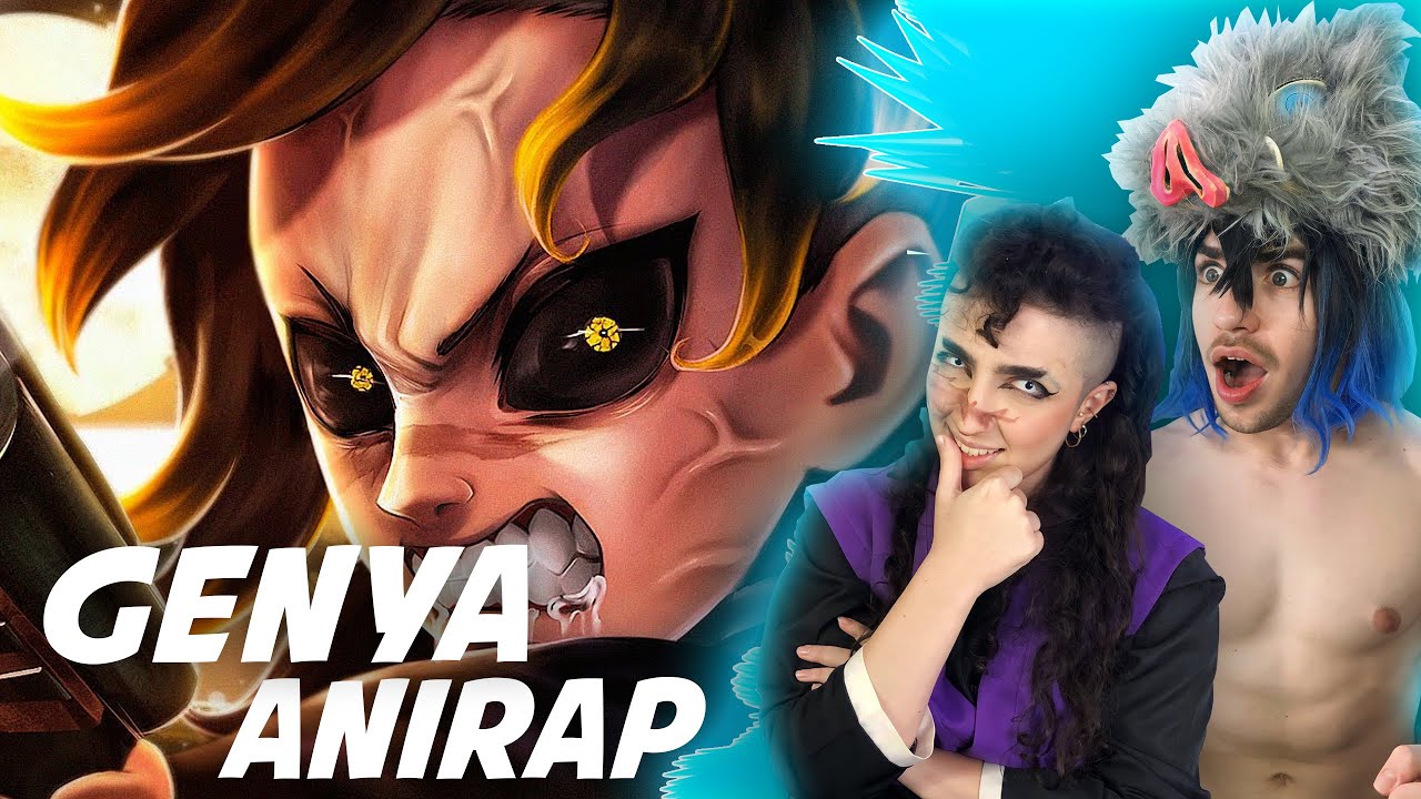 O CA&Ccedil;ADOR QUE COME ONI?? 😈|  GENYA e INOSUKE Reagindo a ♪ Genya Shinazugawa | Fome de Oni | AniRap