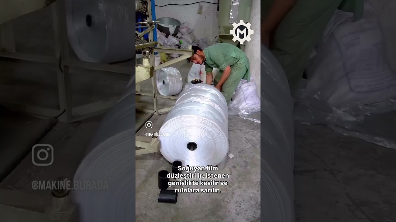 Plastik Poşet Nasıl &Uuml;retilir ?#makine #muhendislik #nasılyapılır #tasarım #poşet #plastik