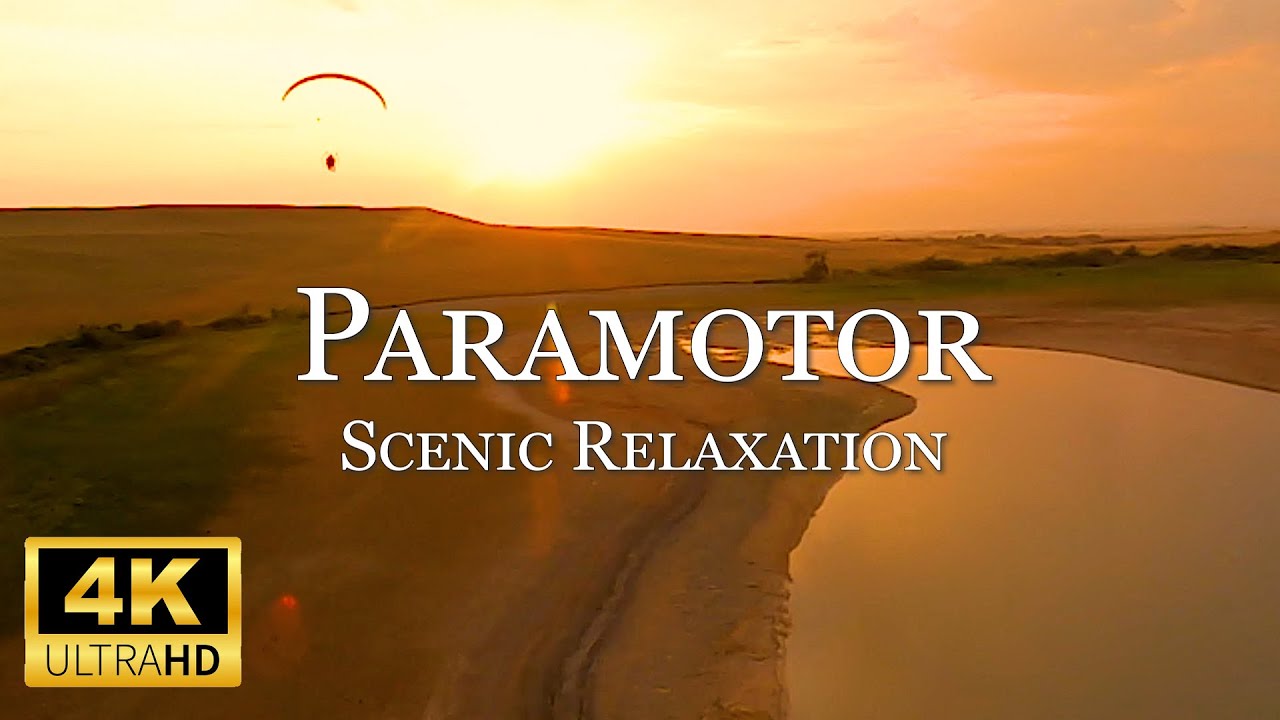 10 Minutes of Scenic Paramotor Relaxation in 4K UHD