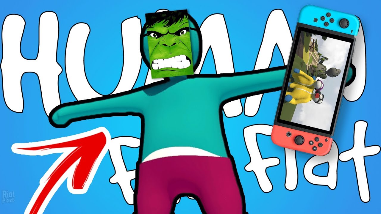 MEU HULK DE MASSINHA | Human Fall Flat no Nintendo Switch