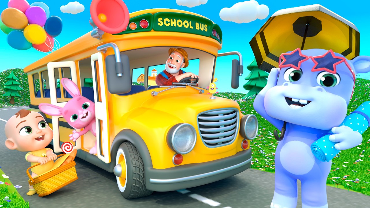 Picnic Time with the Wheels on the Bus | Lalafun Nursery Rhymes & Kids Songs