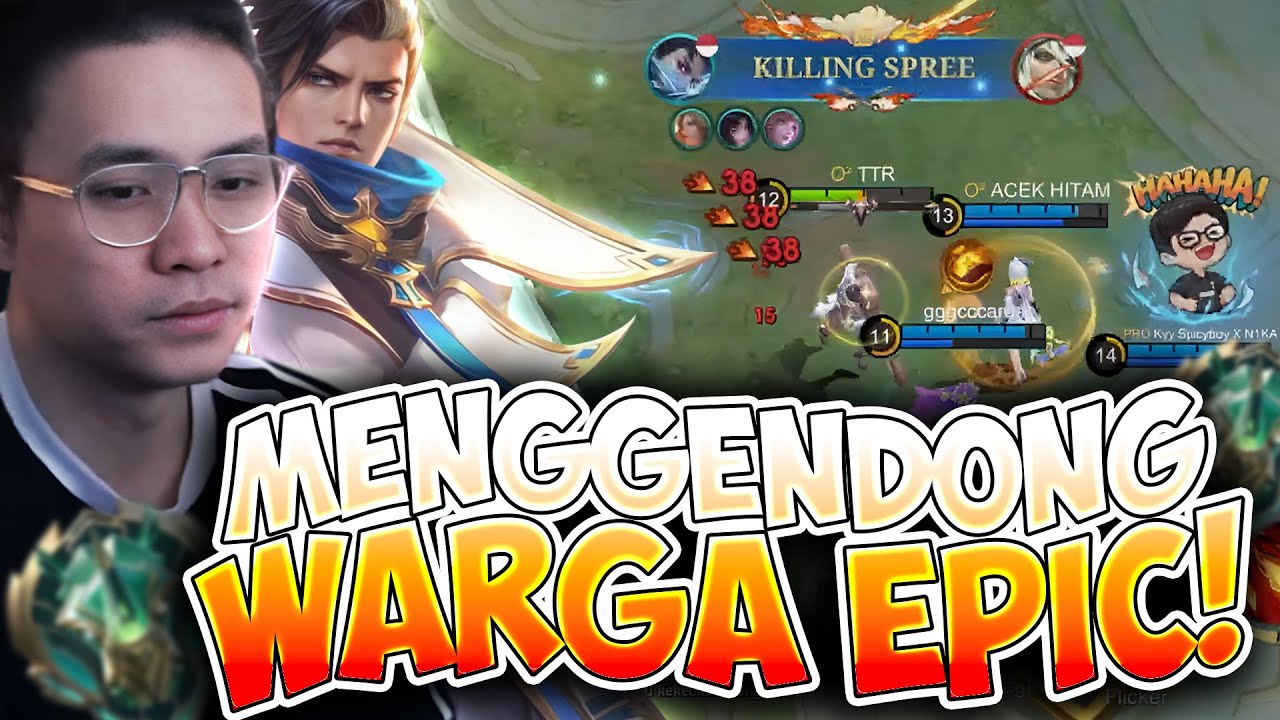SAATNYA GRANGERGOD TUTURUUU MENGGENDONG WARGA EPIC !! - Mobile Legends
