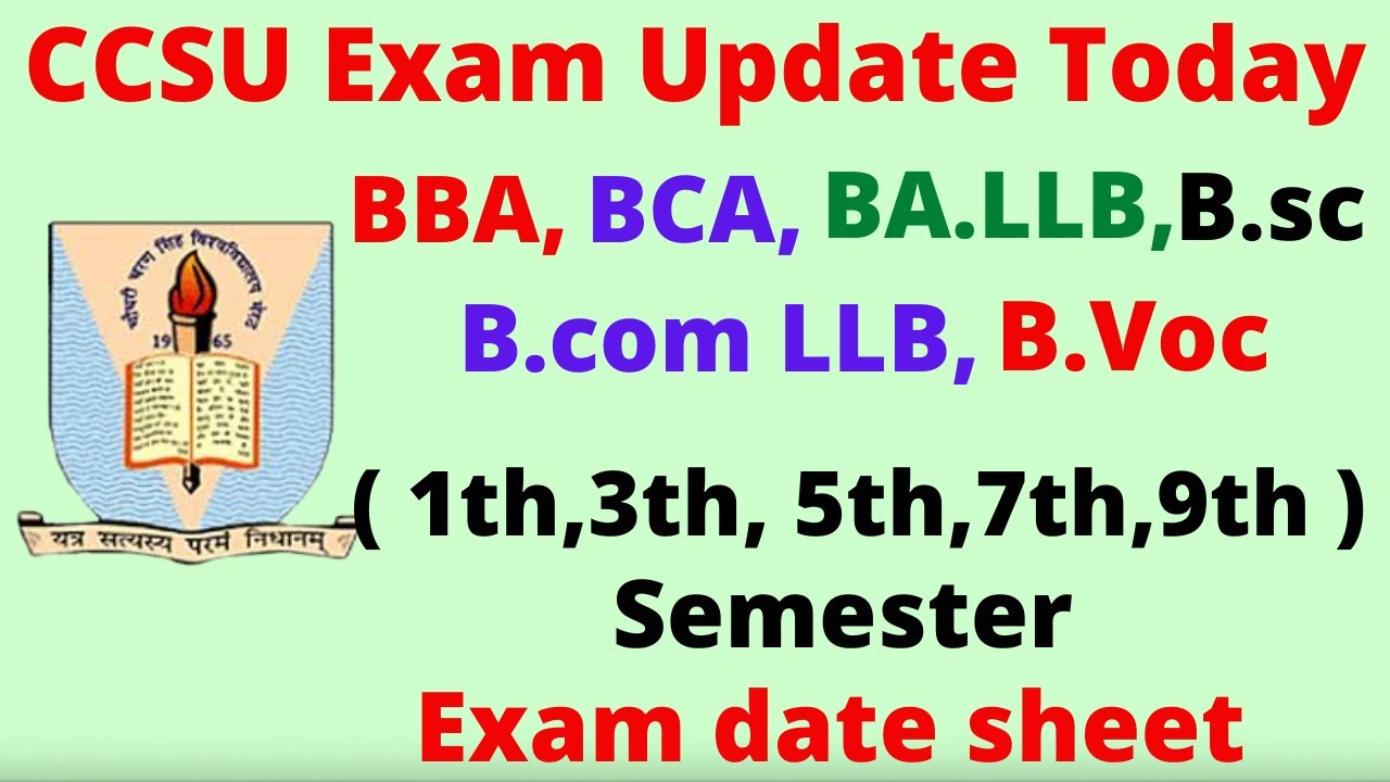 ccsu semester exam date ccsu 2023 | ccsu semester exam date sheet | ccsu exam update today