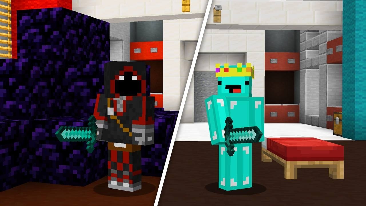 Bedwars, но я не могу защитить свою кровать против BadBoyHalo