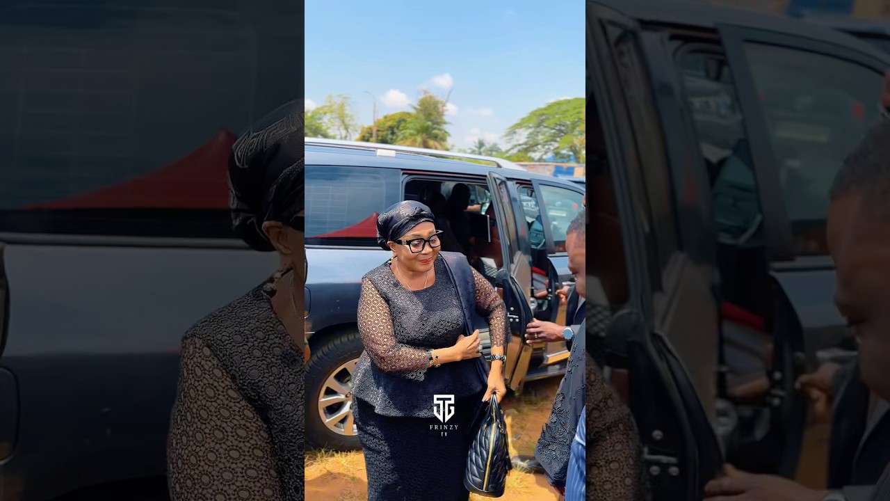 First Lady of the Republic of Ghana arrived Sammy Gyamfi's Late Father-in-Law's one week celebration
