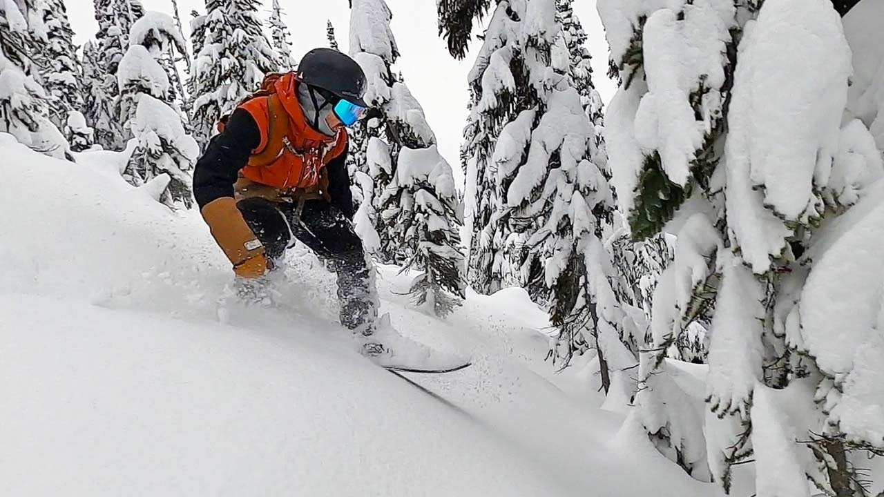 First Legit Powder Tree Snowboarding of 2020 | K2 Party Platter