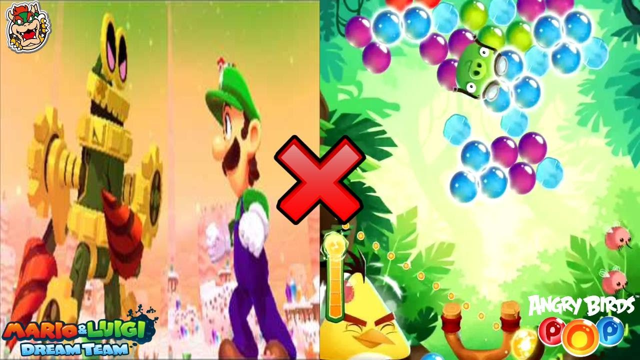 Size Up Funky Porkcini - Angry Birds Pop X Mario & Luigi Dream Team OST Mashup