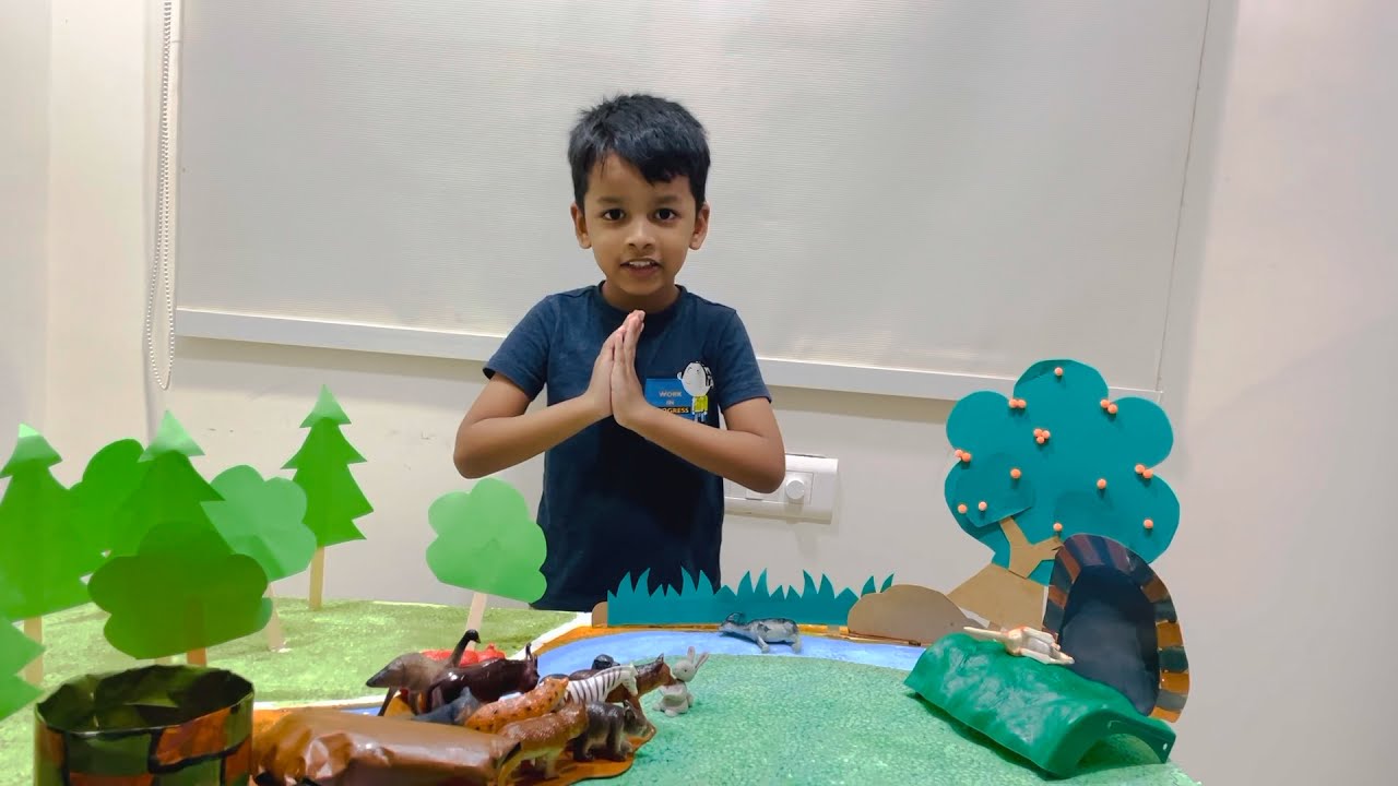 Moral Stories/The Lion🦁 and The Clever Rabbit 🐇/Kids Story telling with Props/Aryan's Story Time