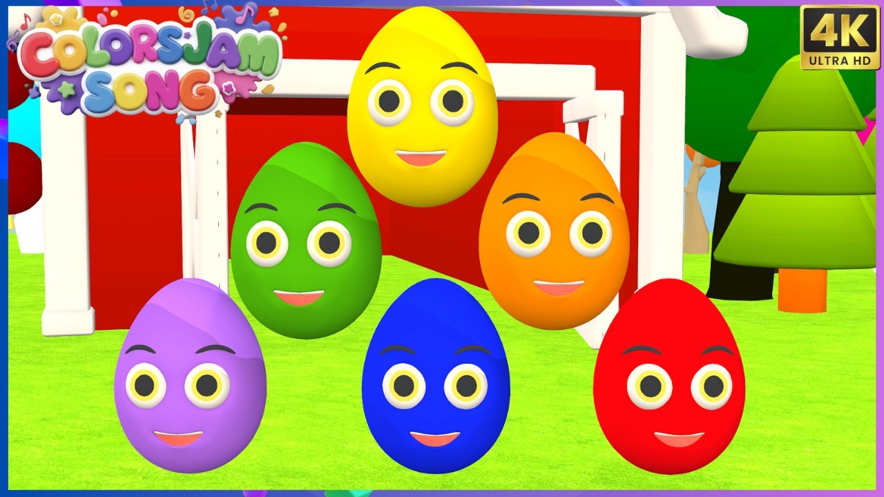 Colorful Egg Song 🥚🌈 | Learn Colors for Kids | Fun Nursery Rhymes & Kids Songs