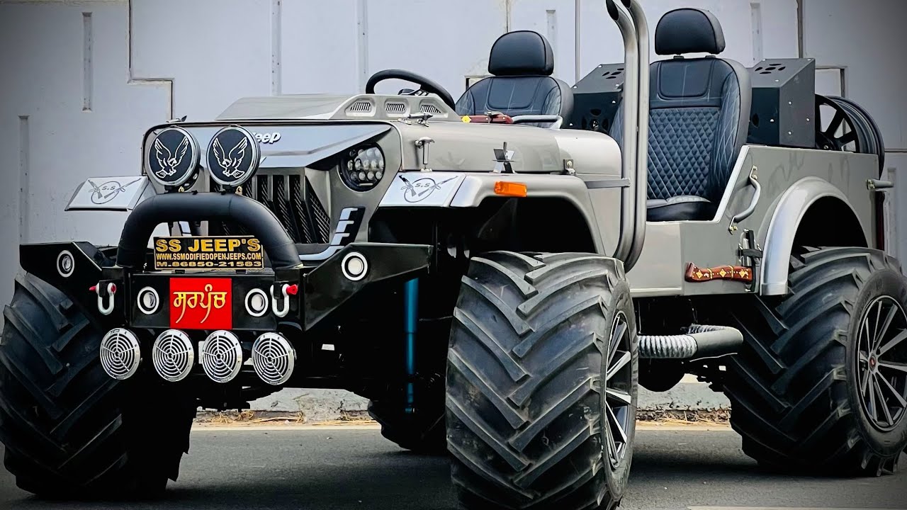 New Modified Jeep Ready For Punjab (Silver Modified Jeep #jeepindia #jeep #jeeplife