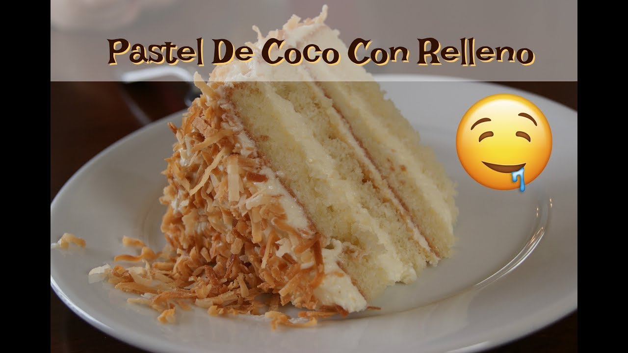 Receta Casera Pastel De Coco Esponjoso Con Cubierta