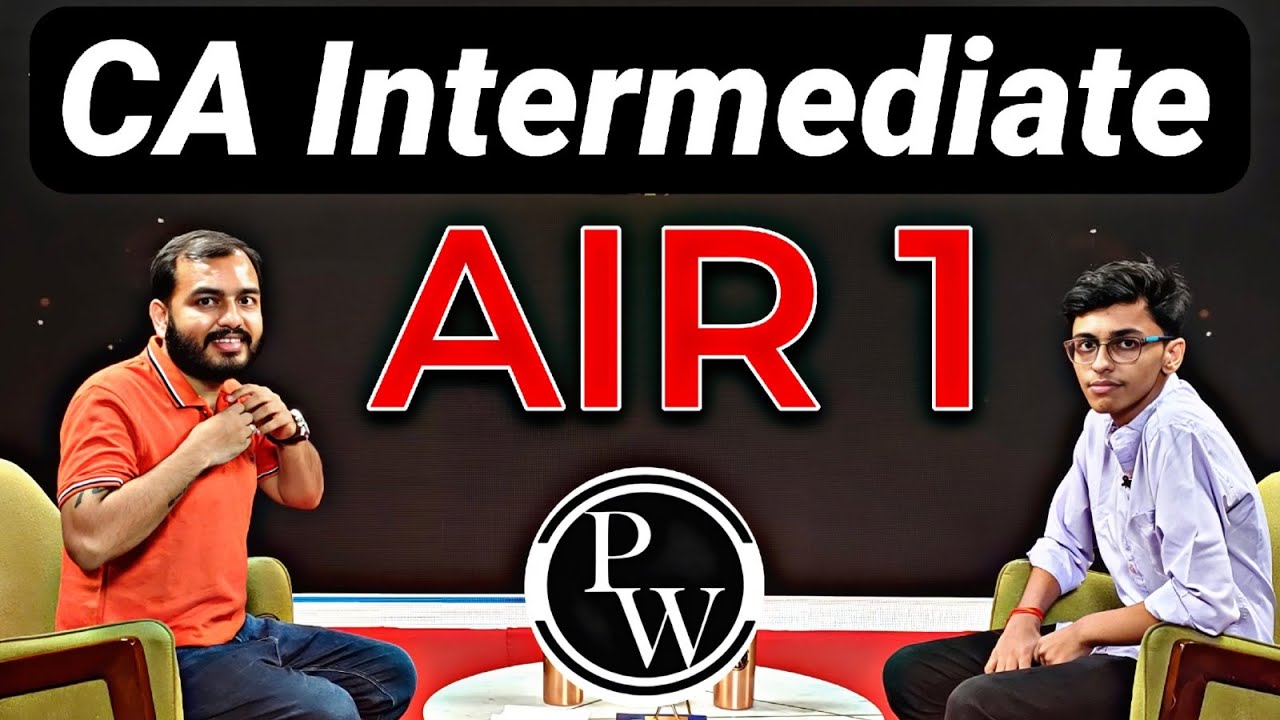 CA Inter AIR-1 Topper Podcast With Alakh Sir