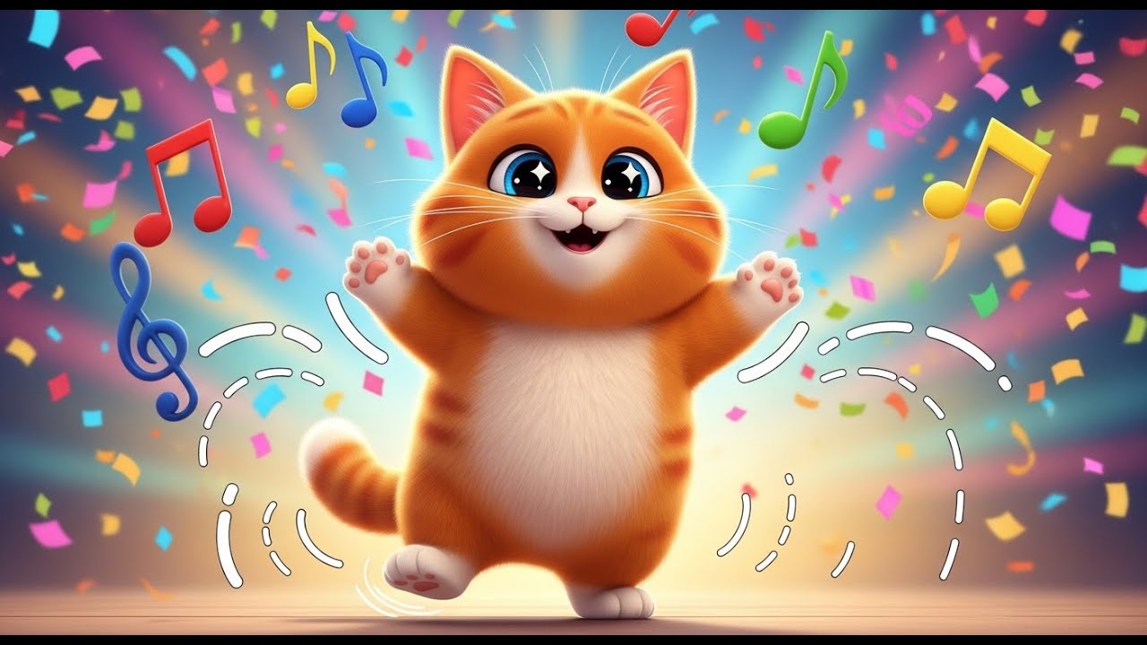 Little Cat Dance 🐱🎶 Cute Baby Song,