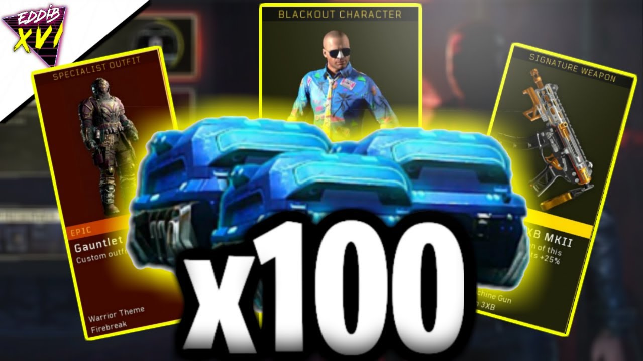 OPENING 100 *FREE* SUPPLY DROPS in BO4!!😱