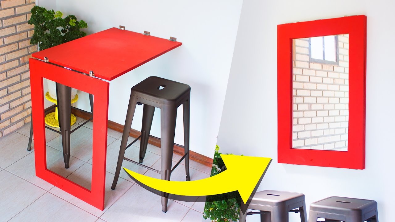 DIY - MESA & ESPELHO DOBRÁVEL
