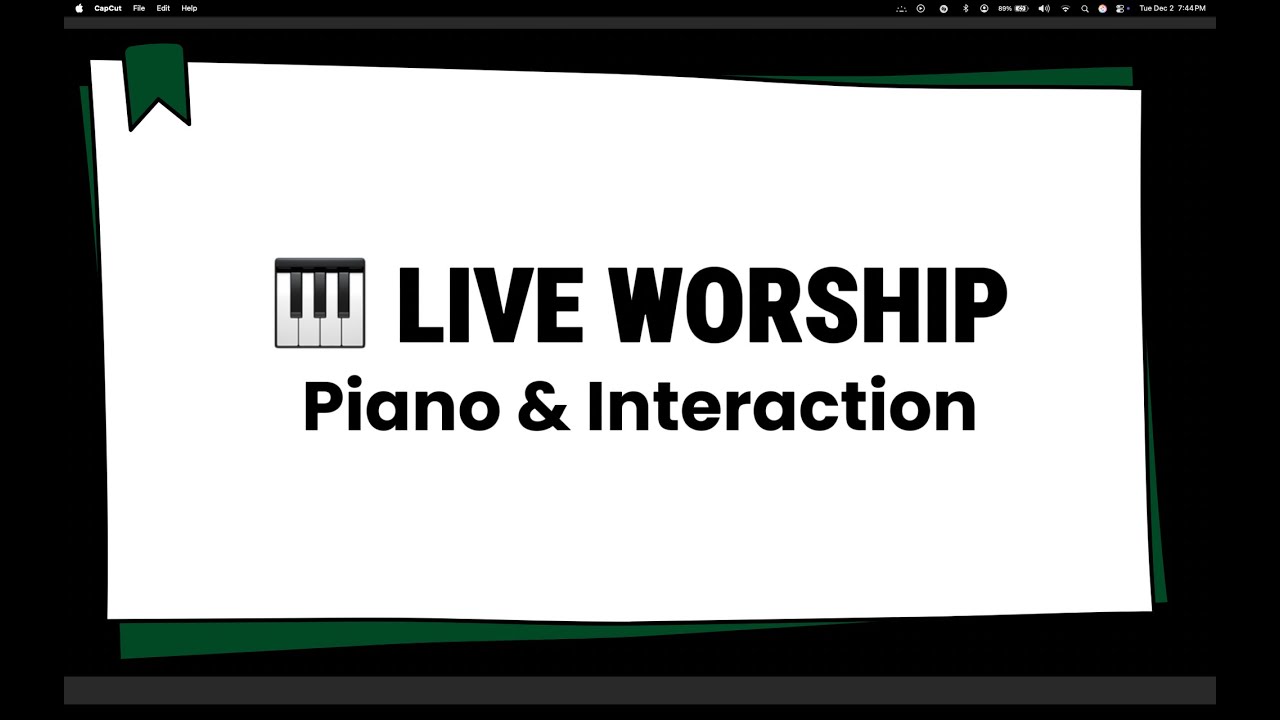 Worship Highlight | We Bless You Lord You Are Holy | LIVE Worship, Piano & Interaction