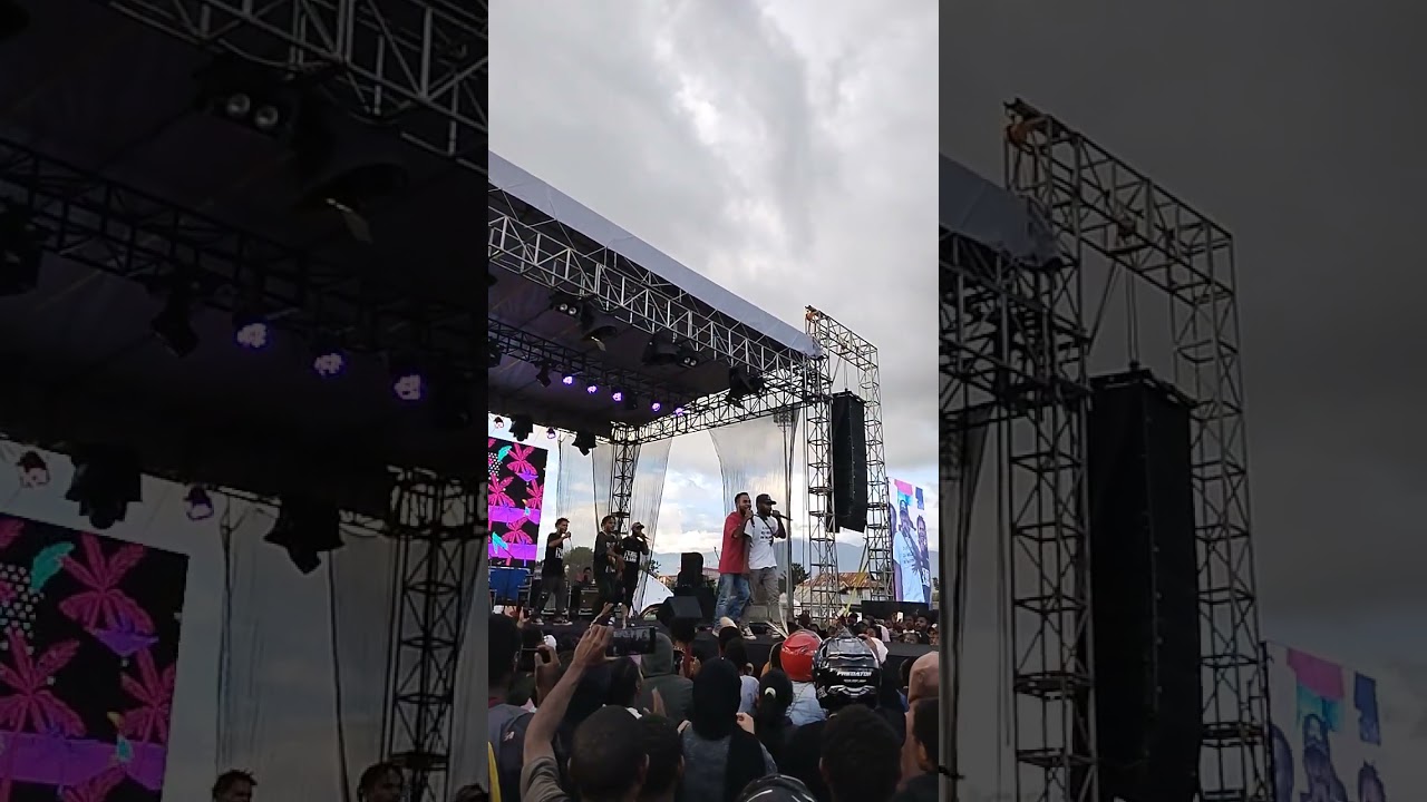 konser narmel genk di festival rumput MEI wamena papua pengunungan JAWIJAYA