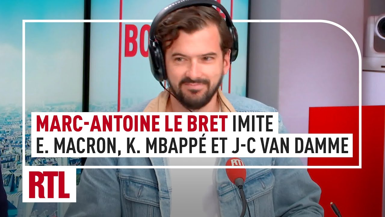 Marc-Antoine Le Bret imite Emmanuel Macron, Kylian Mbappé et Jean-Claude Van Damme