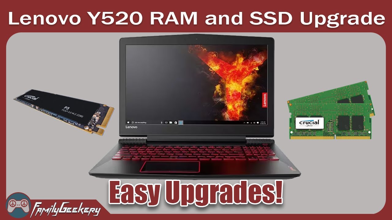 Как обновить SSD и ОЗУ в Lenovo Legion Y520