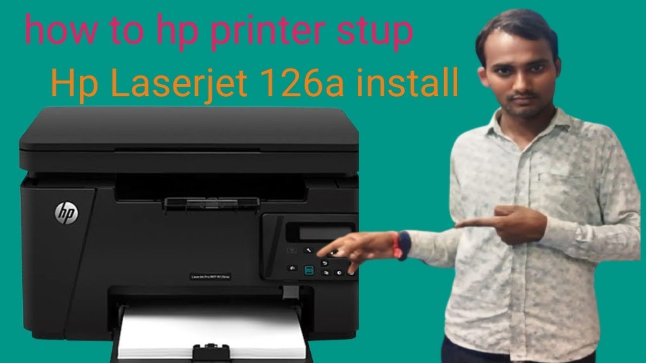 Hp 126a printer  installation  in hindi | how to install hp printer Laserjet | new printer stup
