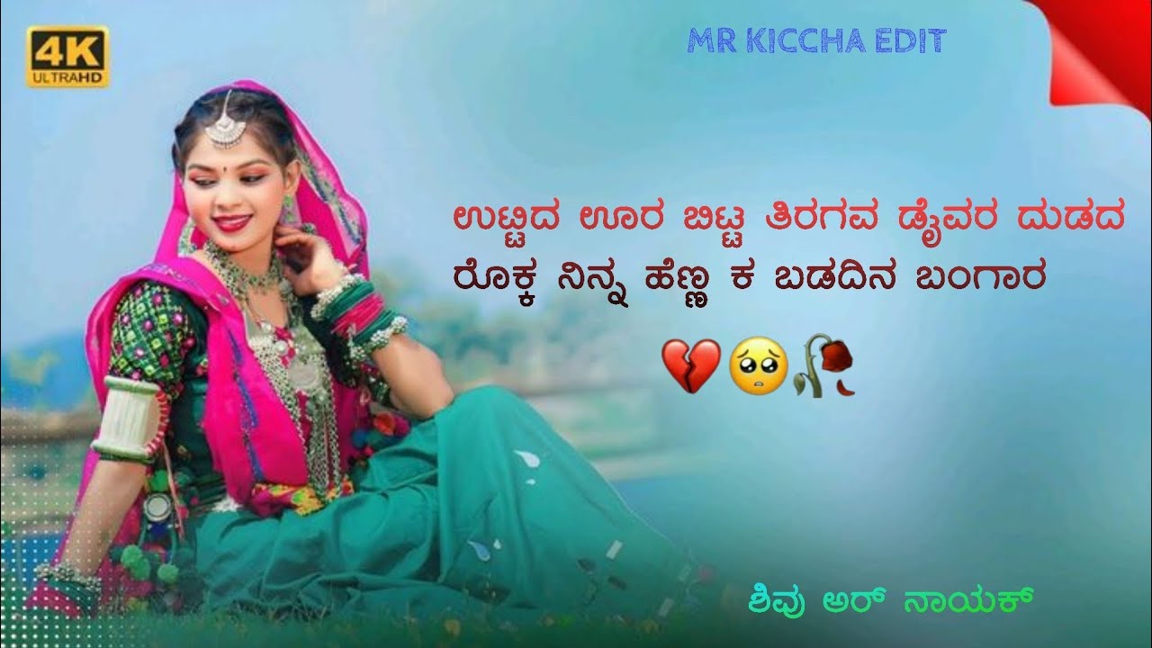 Janapada new song (ಹುಟ್ಟಿದ ಊರ ಬಿಟ್ಟ ತಿರಗಾವ ಡ್ರೈವರ್  ) ⚡😎🥀