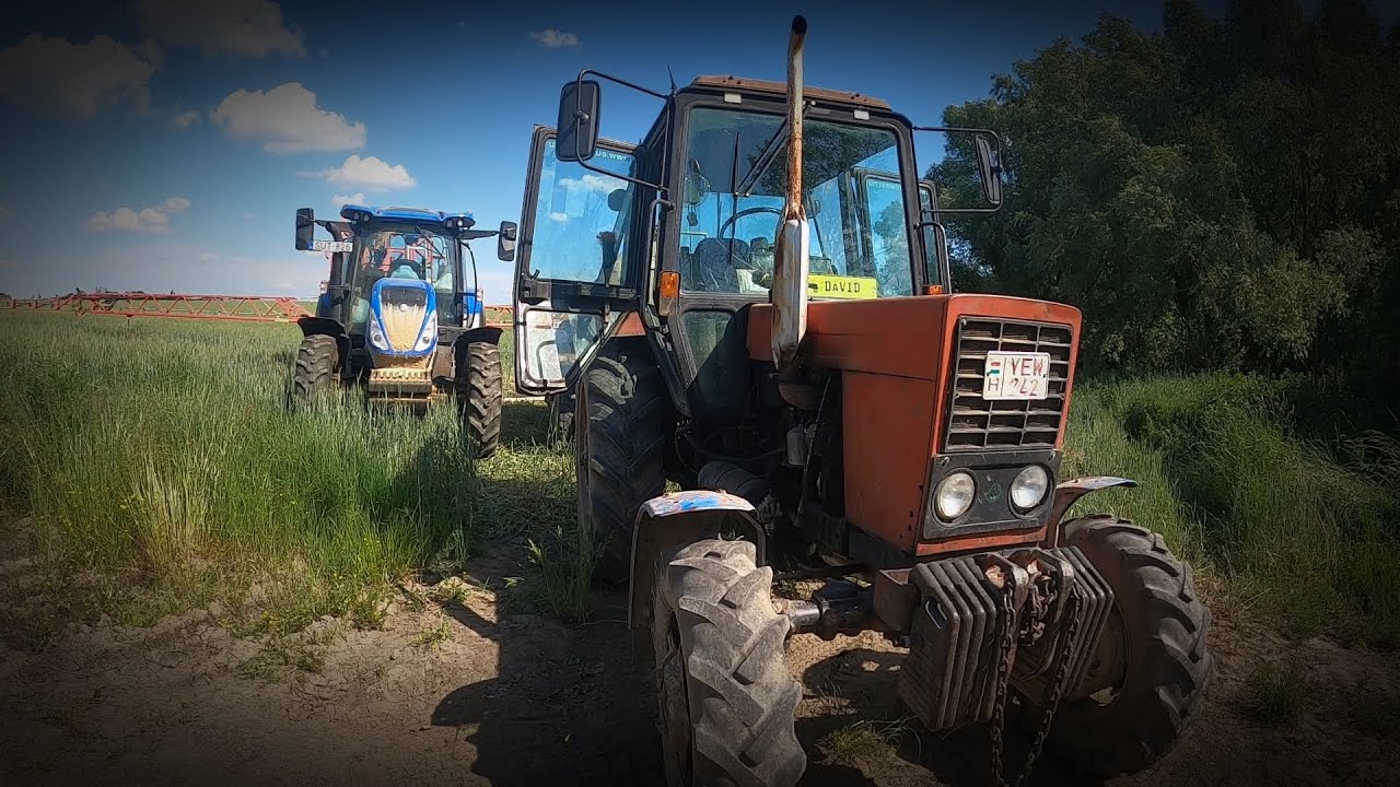 Kalászvèdelem 🤠🚜🌾 New Holland T5.120&kverneland ikarus s28  MTz 82&DETK 5   