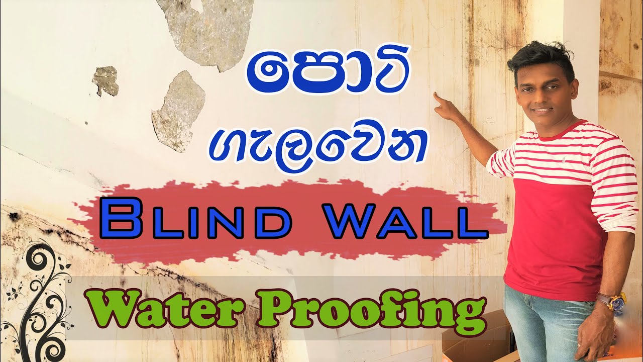 පොටි ගැලවෙන Blind Wall.. Water Proofing.. | Waruna Manamperi | 077 30 30 390 | Sri Lanka