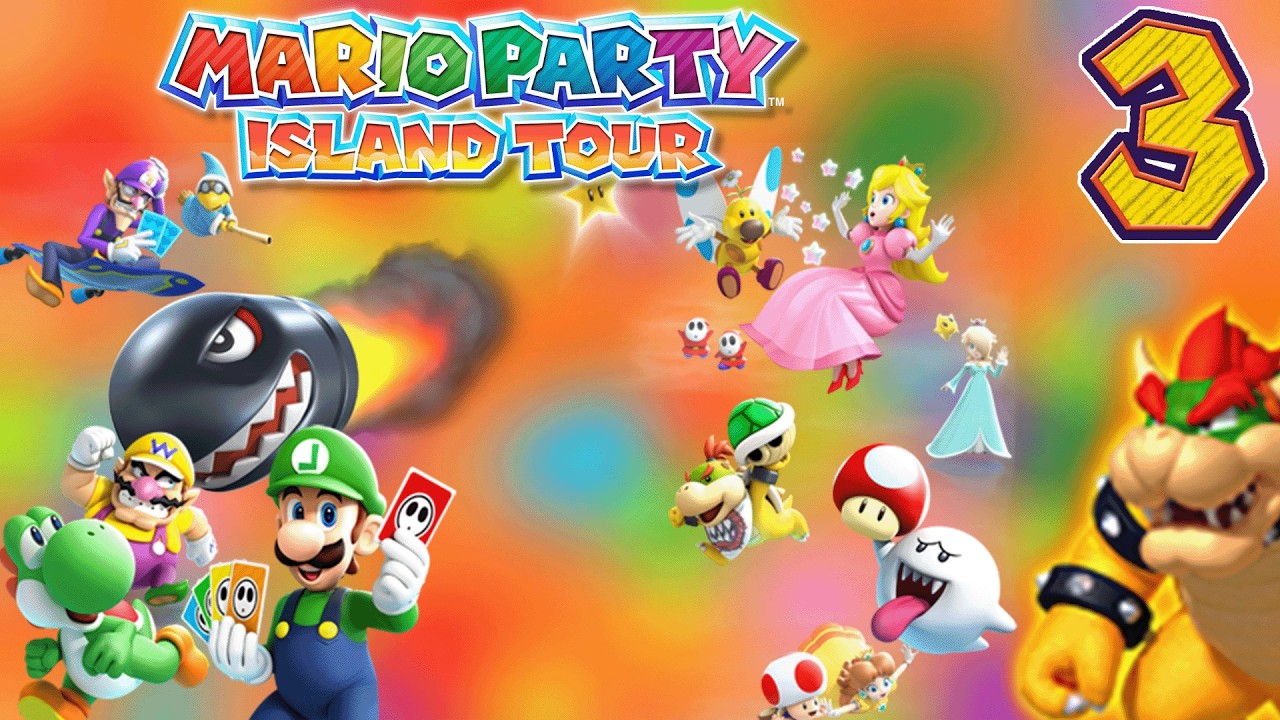 Mario Party: Island Tour (Nintendo 3DS) - Episode 3 - Star-Crossed Skyway (Party Mode)