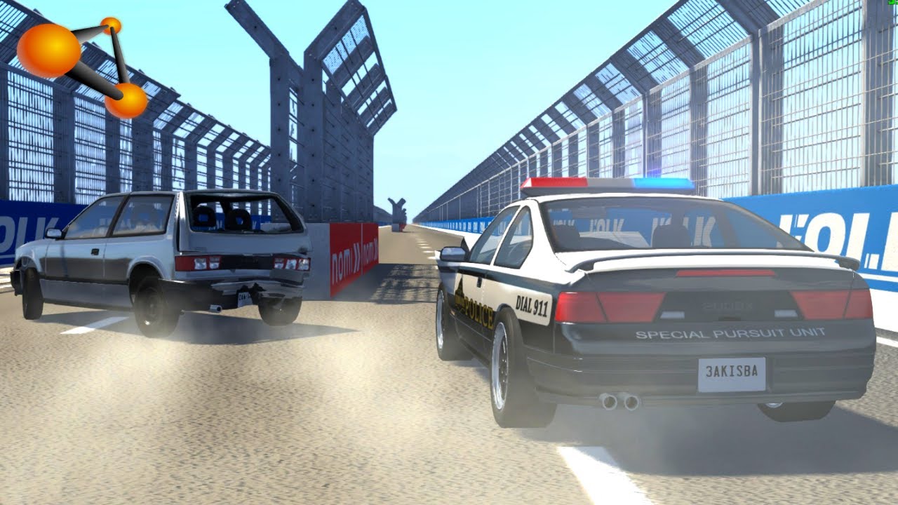 BeamNG.drive - High Speed Police Chases Take Down #2