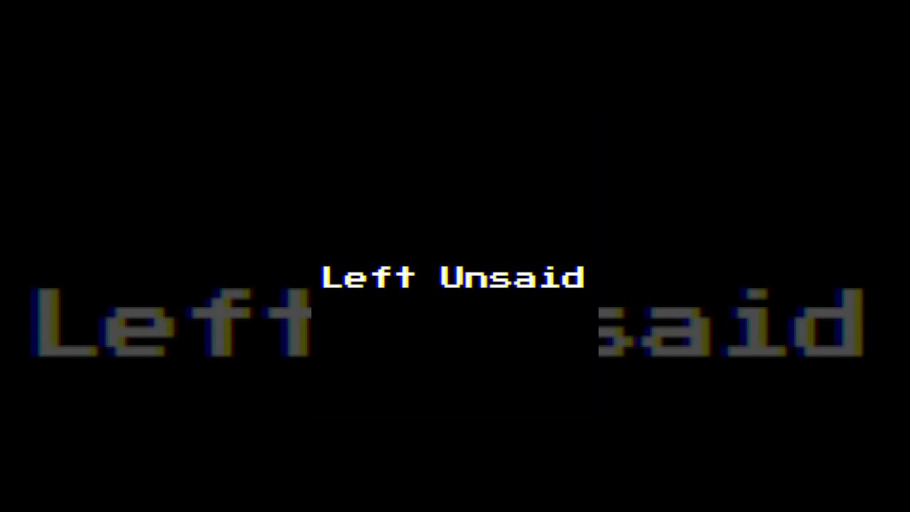 Algorithm - Left Unsaid (Official Music Video)