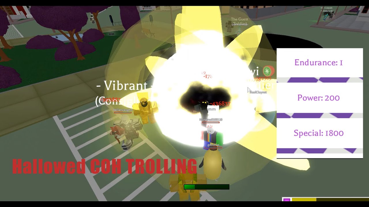 Hallowed Cream Over Heaven trolling | Project Jojo | Roblox