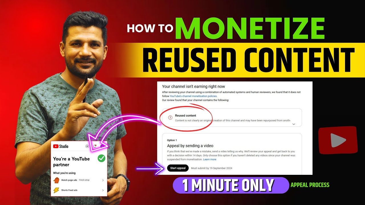 How to Monetize REUSED CONTENT | Reused Content Problem Solved