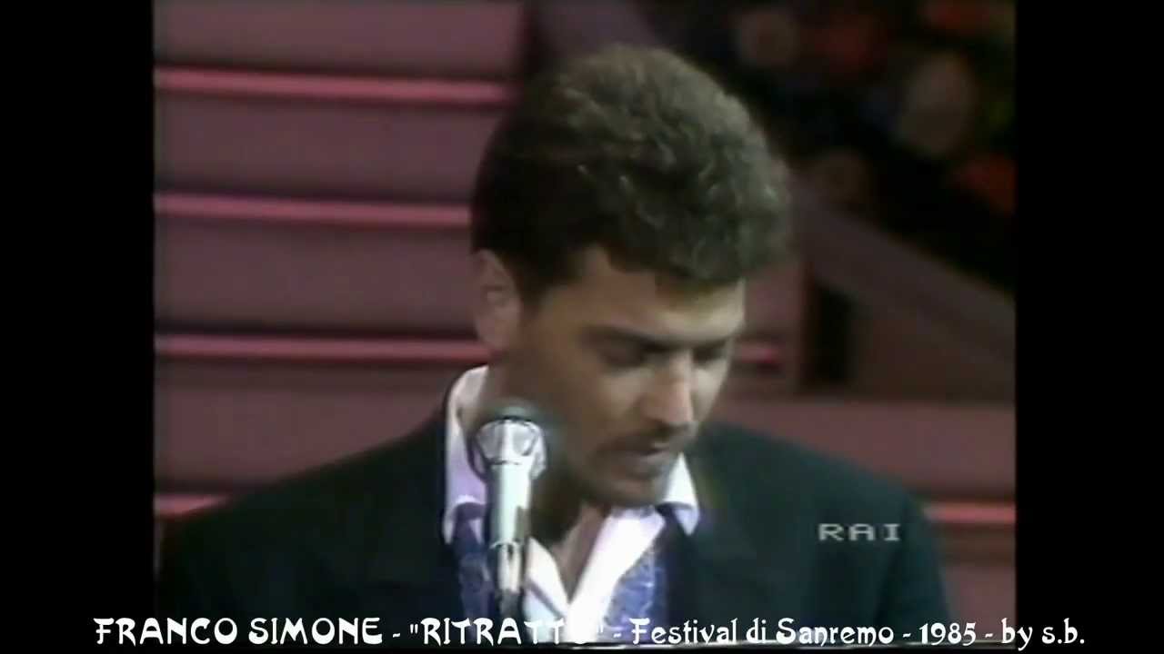 RITRATTO - FRANCO SIMONE - Festival di Sanremo 1985