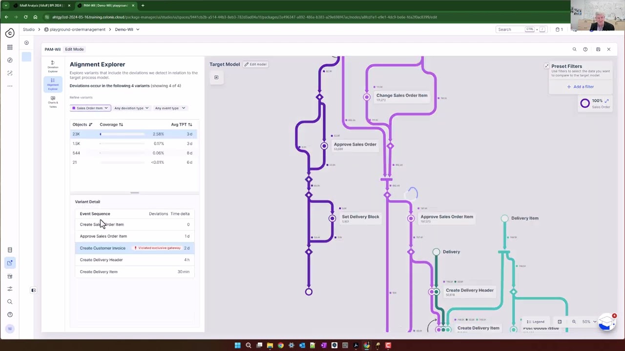 Conformance Checking and Object Centric Process Mining in Celonis and ProM